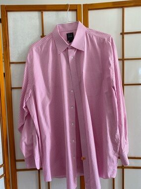Jos. A. Bank Men’s Pink Gingham Dress Shirt